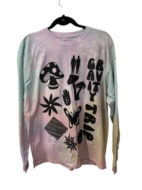PacSun long-sleeve t-shirt featuring a "Gravity Trip sweatshirt womens size L